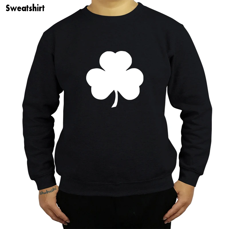 Shamrock Irish Ireland St Patricks Day Lucky Charm Eire Pot Gold Mens hoodie Round Neck autumn winter Cotton sweatshirt sbz8210