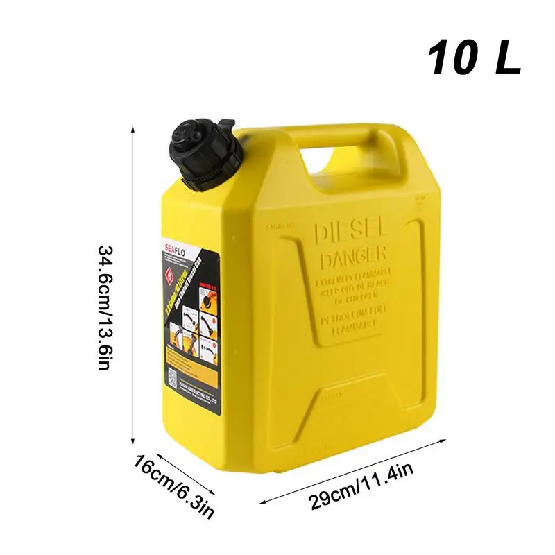 SIRICS-Petite boîte de gaz de rechange, précieux pour voiture, moto, vélo, SUV, RL, conteneur de secours portable, 5l, 10l, 1.3 gallons, 2.6