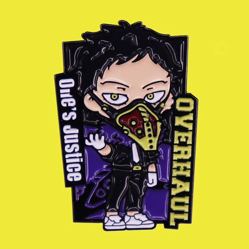 My Heros Academia Aizawa Shouta And Chisaki Kai Enamel Brooch Pin Denim Jacket Lapel Metal Pins Brooches Badges Exquisite Jewelr