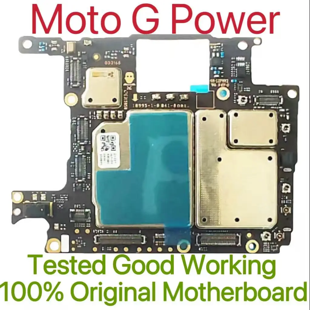 Global Version Original Unlocked Motherboard for Moto G Power Tested Circuit Plate Main Logic Board for Moto G Power