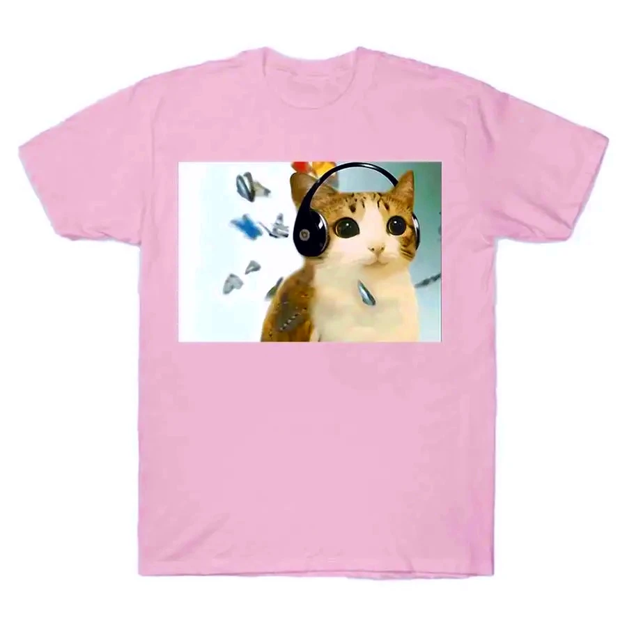 القط البومة ملعون الإنترنت Meowl ميمي تي شيرت مطبوع للنساء لطيف تي شيرت مضحك قميص الجرونج الشارع الشهير قصيرة الأكمام بلايز