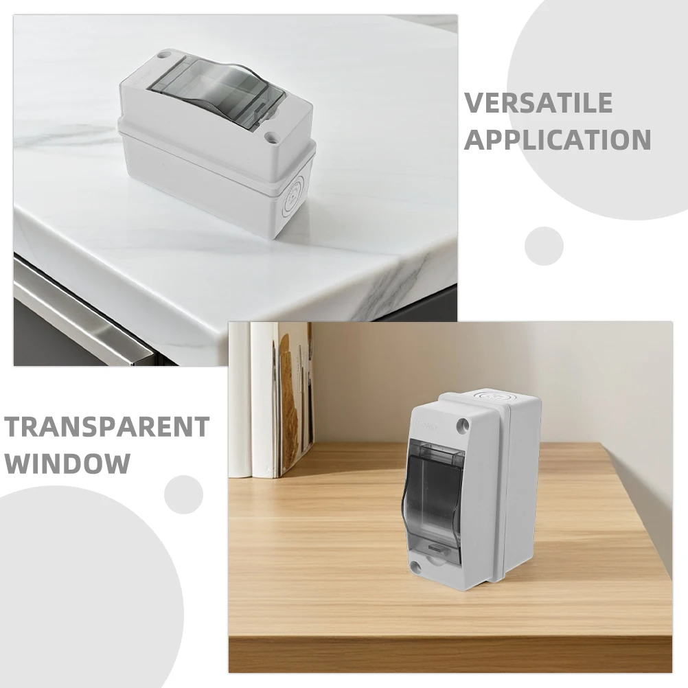 

3pcs Waterproof Distribution Protection Box IP65 Enclosure Transparent Circuit Breaker Cover for Charging Pile Outdoor