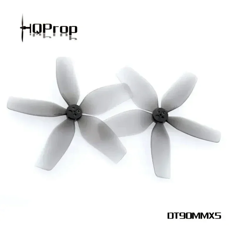 6/10Pairs  HQPROP DT90MMX5 90mm 5-Blade PC Propeller 1.5mm Shaft for FPV Freestyle 3.5inch Cinewhoop Drones DIY Parts