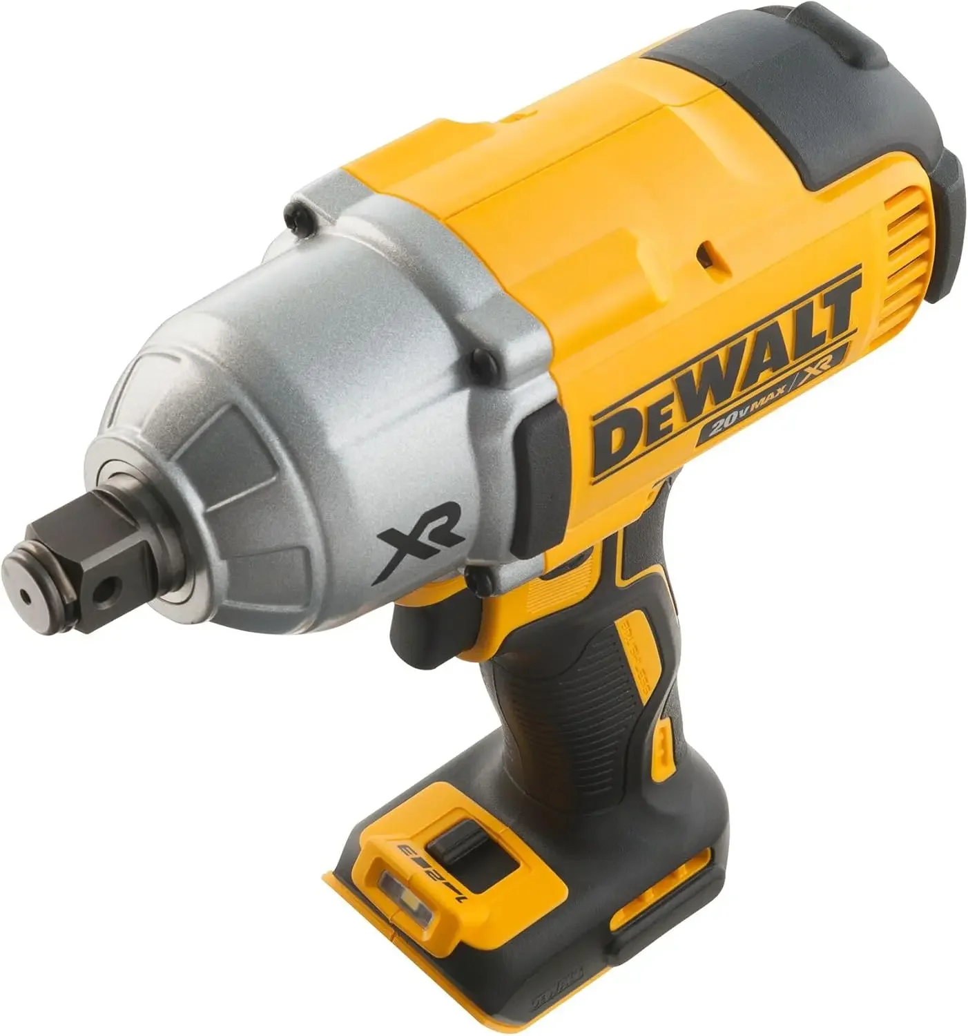 DEWALT kunci pas Dampak tanpa kabel, 20V MAX * XR dengan Pin cincin babi, 3/4 inci, hanya alat (DCF897B)