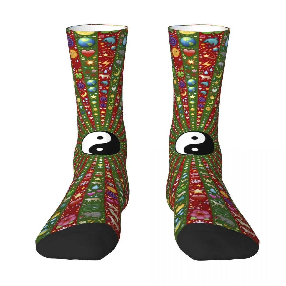 Yin And Yang Sock Printed Man Polyester