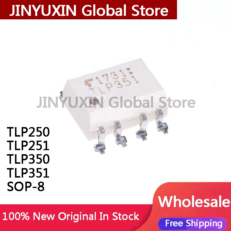 10Pcs TLP250 TLP251 TLP350 TLP351 TLP352 SOP-8 Optocoupler Isolation Driver IC Chip In Stock Wholesale