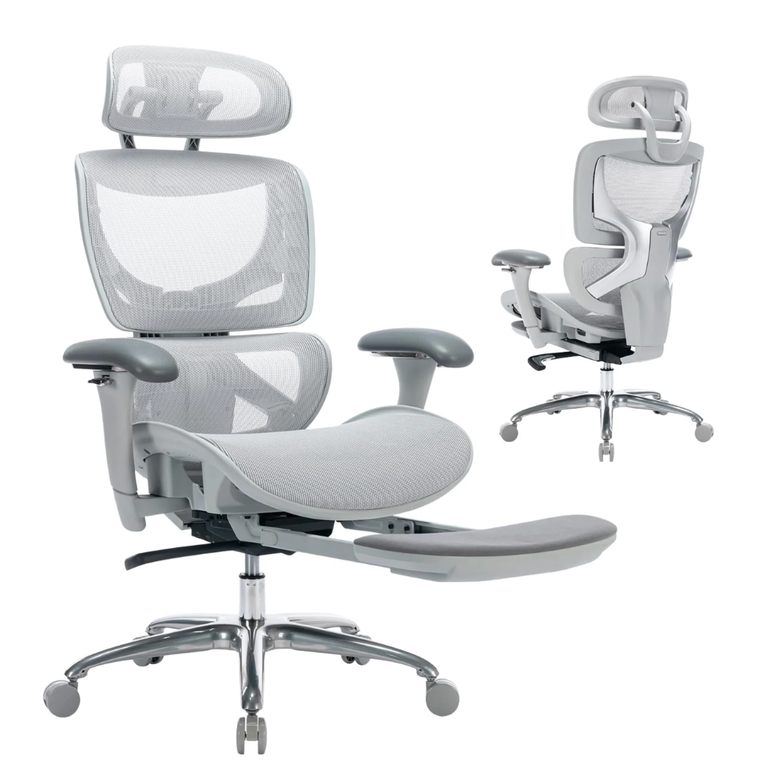 Modern Ergonomic Adjustable Height Mesh Plastic Frame Stainless Steel Base Swivel Home Office Staff Office Chair