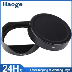 Haoge Lens Hood Metal Square Bayonet for Fujifilm XF33mm F1.4 R WR Lens, Fuji XF 23mm f/1.4 R LM WR Hood Shade,With Metal Cap
