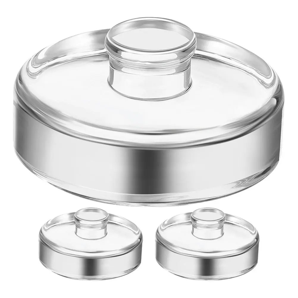 

3Pcs Fermentation Weights Glass Material Smooth Surface for Wide Mouth Jars Mason Jars Pickling Weights Kitchen Canning Supplies