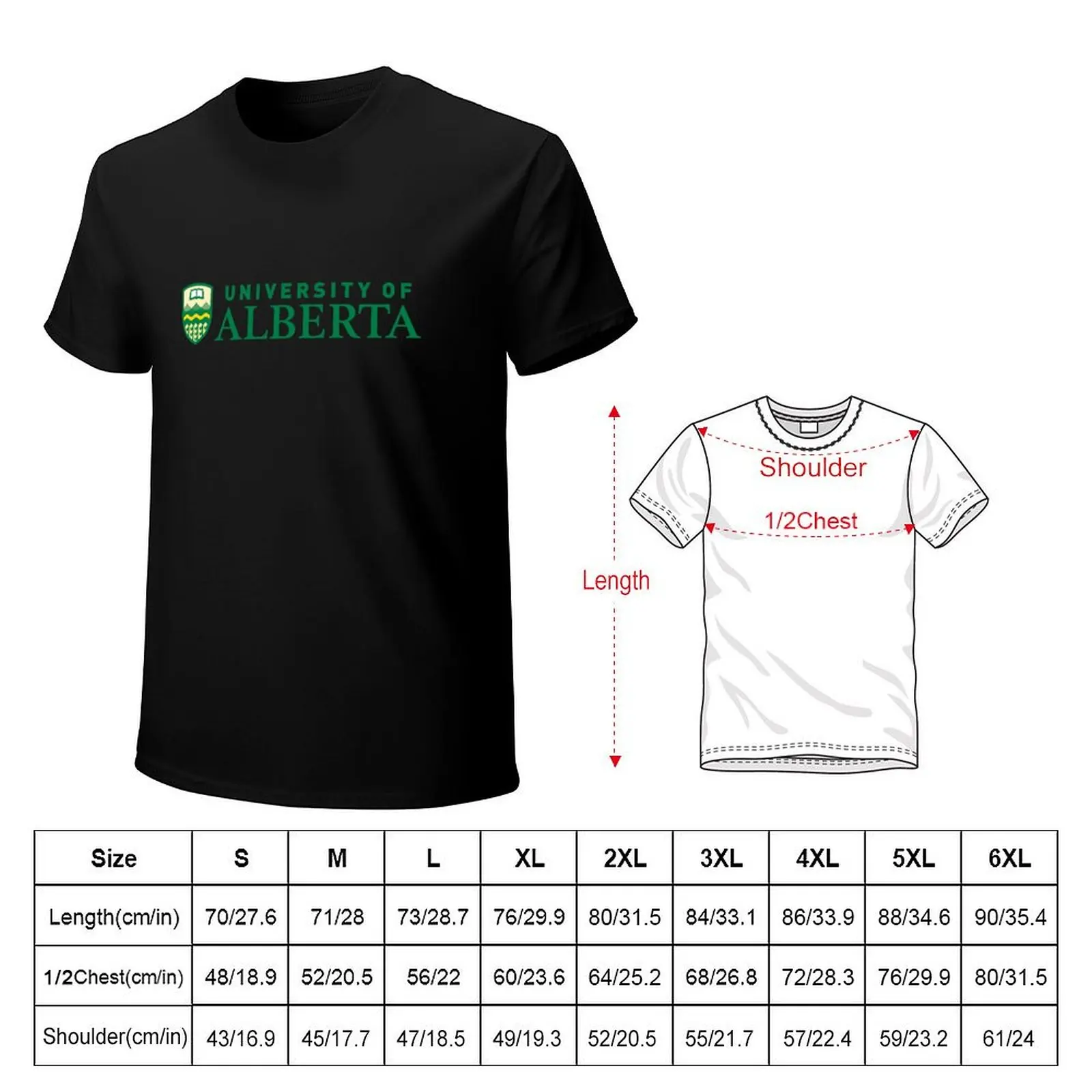 Univ of Alberta Logo Design2 T-Shirt baggy shirts anime cute tops cotton graphic tees T-shirts for men cotton