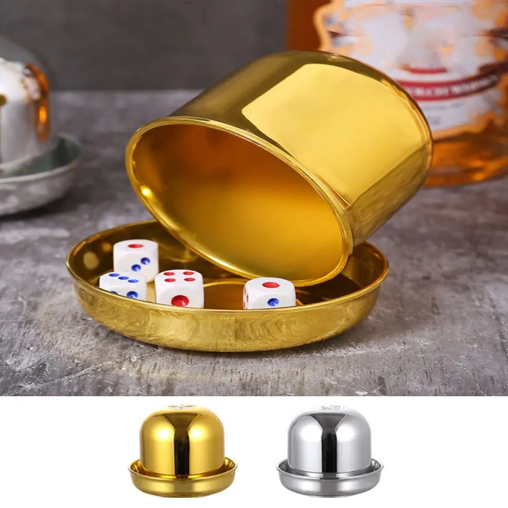 Neuer Kunststoff-Schüttelbecher mit Tablett/Deckel, einfarbig, Würfelbecher, Würfel, lustiges Spielzeug, Poker