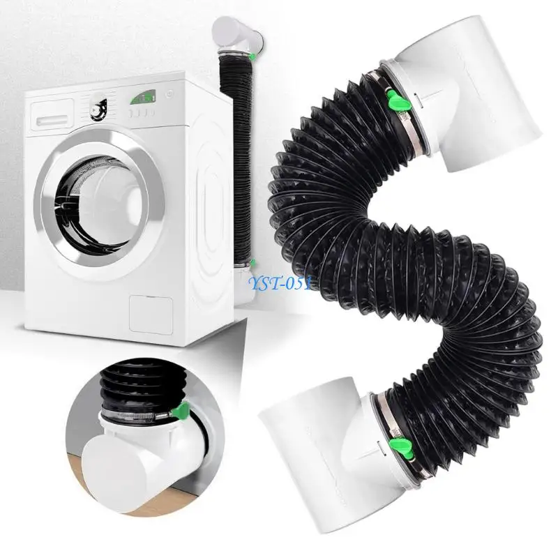 E15A 5 Foot Extension Ventilation Hose 4inch Diameter Best Airflows for Bathroom