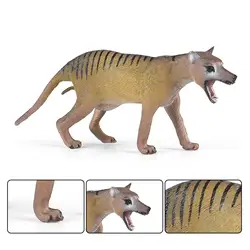 Mini Thylacine Figurines Model Desktop Ornaments Birthday Gift Educational Toy Realistic Detailed Action Figures for Children