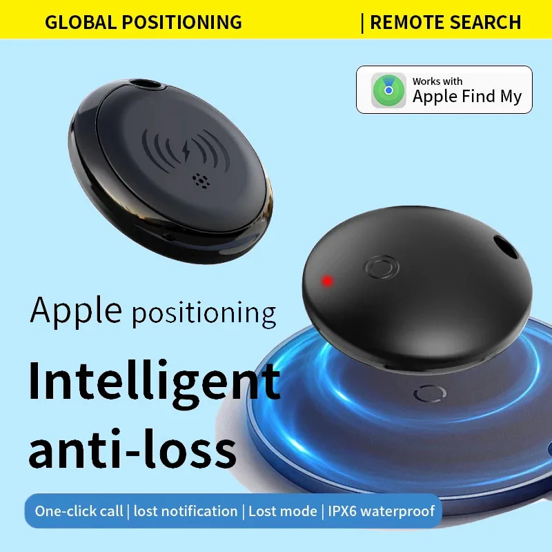 أجهزة تعقب ذكية Airtag لـ Apple Find My Anti Lost Device Bluetooth Mini Locator للسيارات Pet GPS Finder شحن لاسلكي