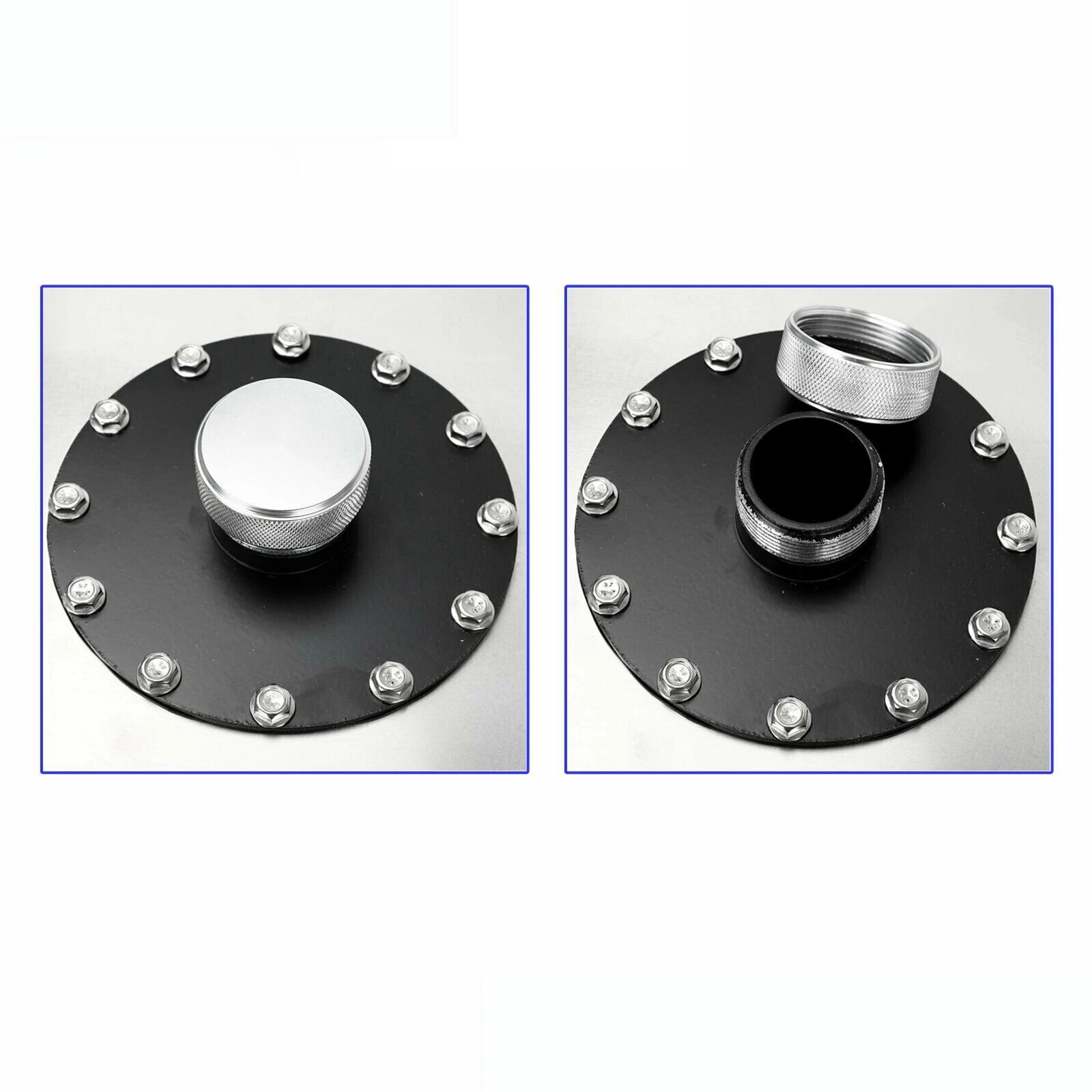 Tangki Bensin Sel Bahan Bakar Balap Aluminium Dipoles 15 Galon dengan Tutup + Pengirim Level untuk Hot Rod untuk Balap Jalanan untuk Mobil Track