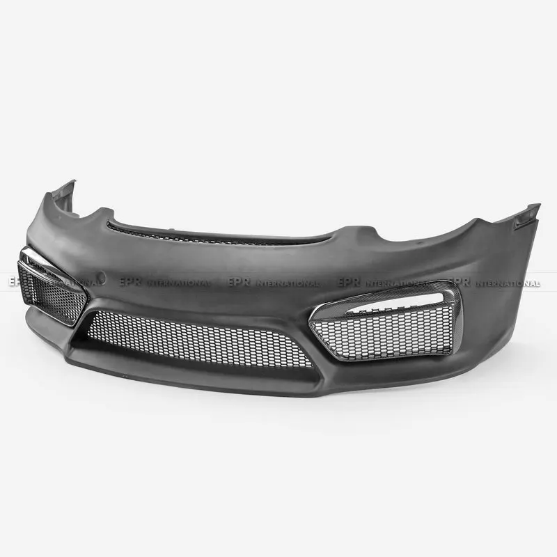 Cayman 987 GT4 Style front bumper with carbon lip & Fog light cover (Only fit 987.2)