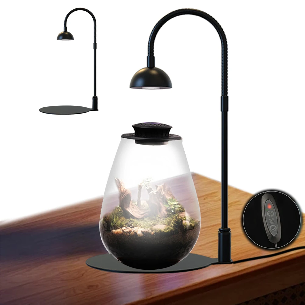 

Micro Landscape Plant Growth Lamp Height Adjustable Fish Tank Light Indoor Plant Growth Lamp for Desktop Glass Plant Terrarium