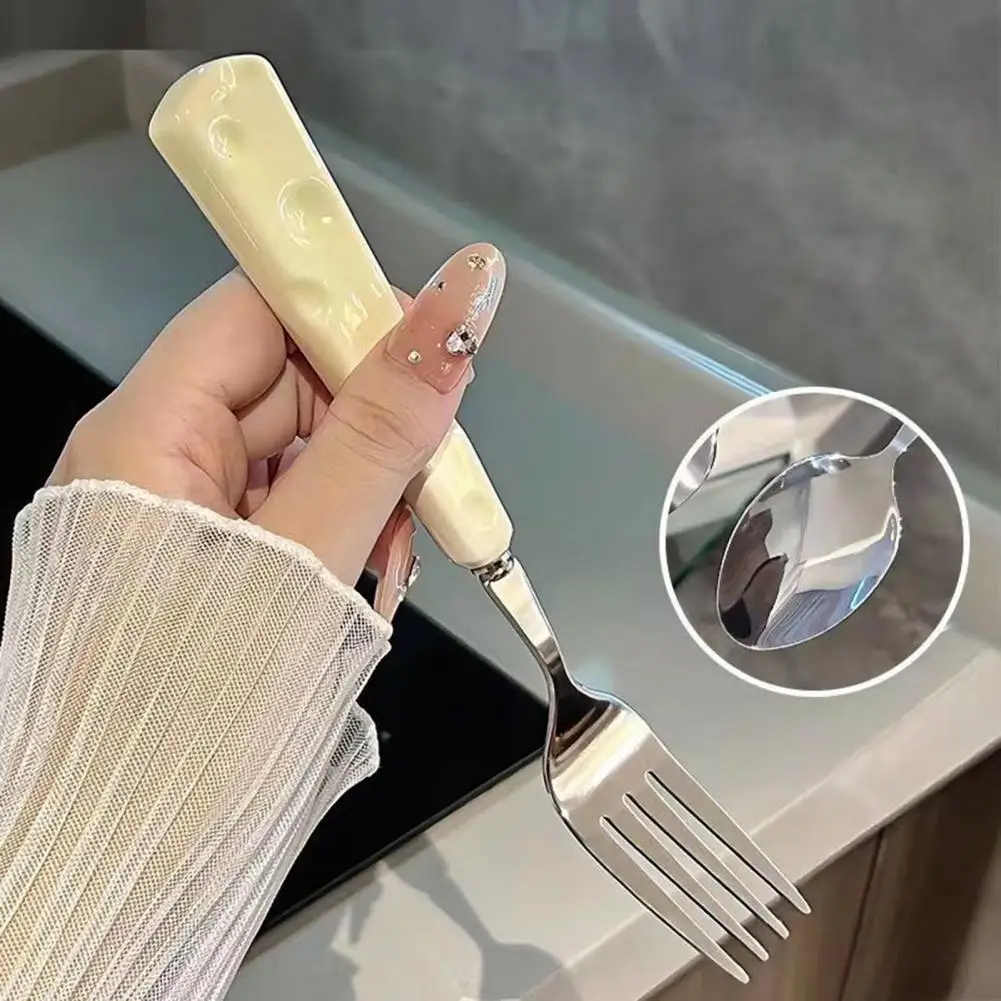 Steak Knife Fork Spoon Set Western Food Tableware Stainless Steel Cutlery Set Embossed Handle Steak Knife Fork Spoon Cheese