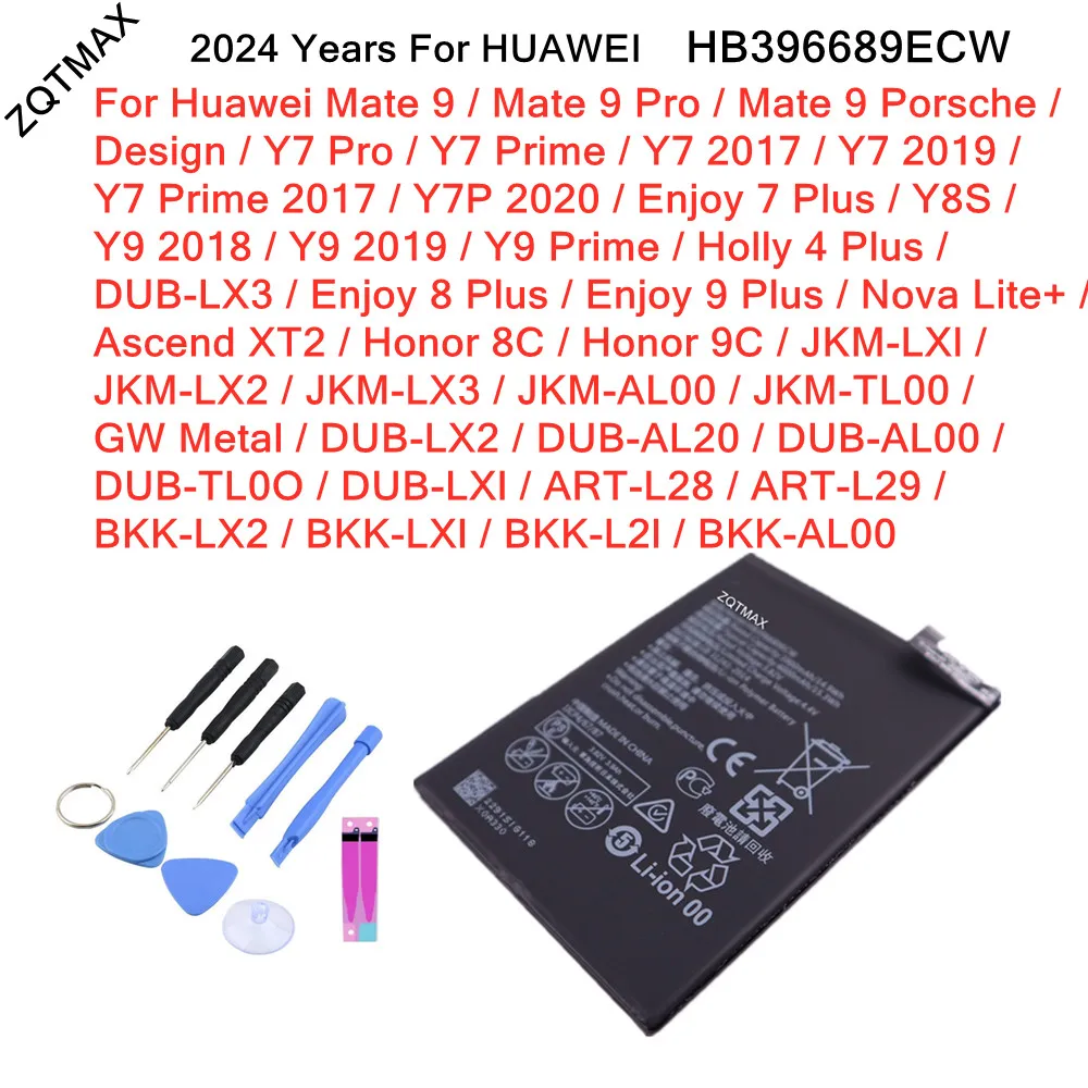 HB396689ECW Battery For Huawei Mate 9 Pro Porsche Design Y7 Pro Prime Y8S Y9 Prime Holly 4 Plus Enjoy 7 8 9 Plus Phone Battery