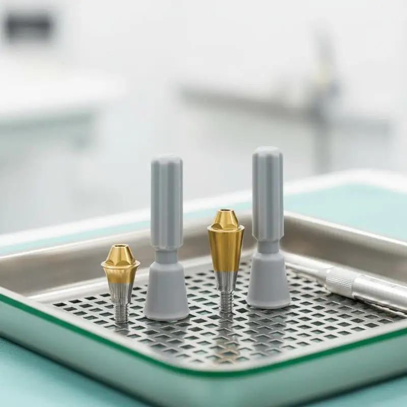 Dental-Komposit-Winkelabutment als Implantat-Ersatz, 1 Set, Titanlegierung, biokompatibel, passend für OSSTEM Dental Clinic – Detail 11