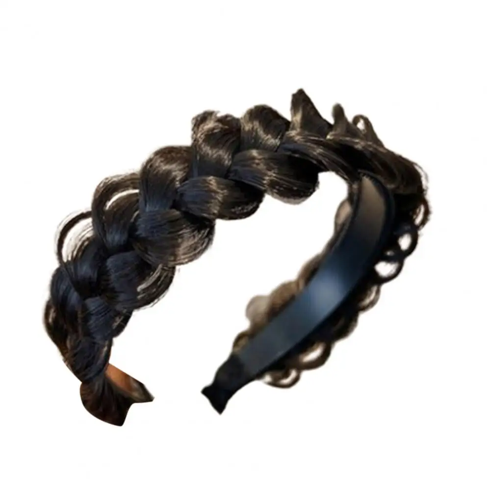 Frauen synthetische Perücke Twist geflochtene Haar bänder Mode Zöpfe Haarschmuck Frauen böhmische Natur Stirnband Stretch für Party