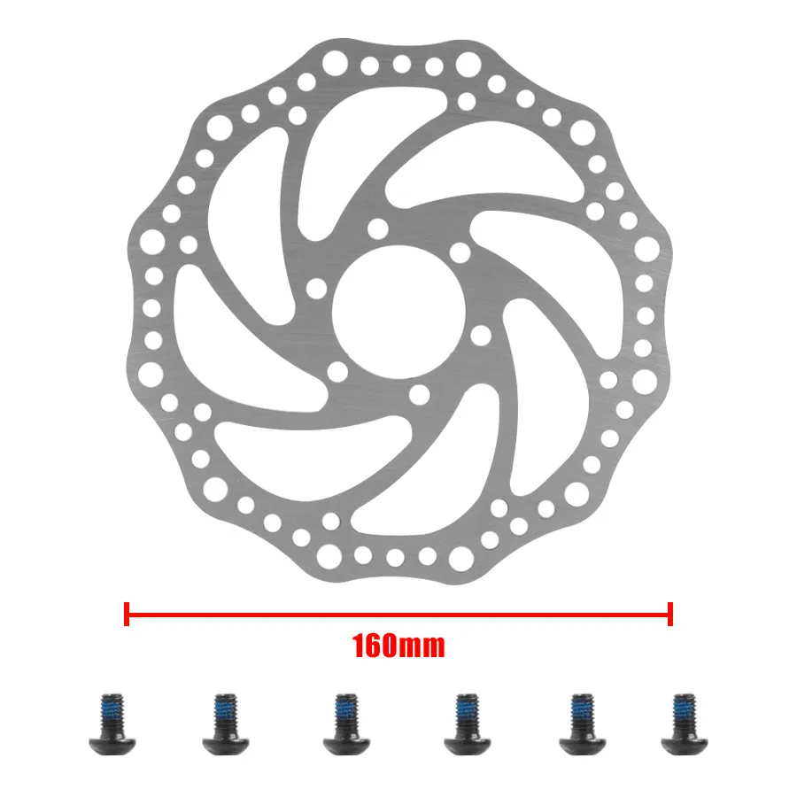 160mm Disc Brake Pads 6 Holes for Kaabo Wolf Warrior 11 Wolf King GT Pro Hydraulic Disc Brake Electric Scooter Replacement Parts