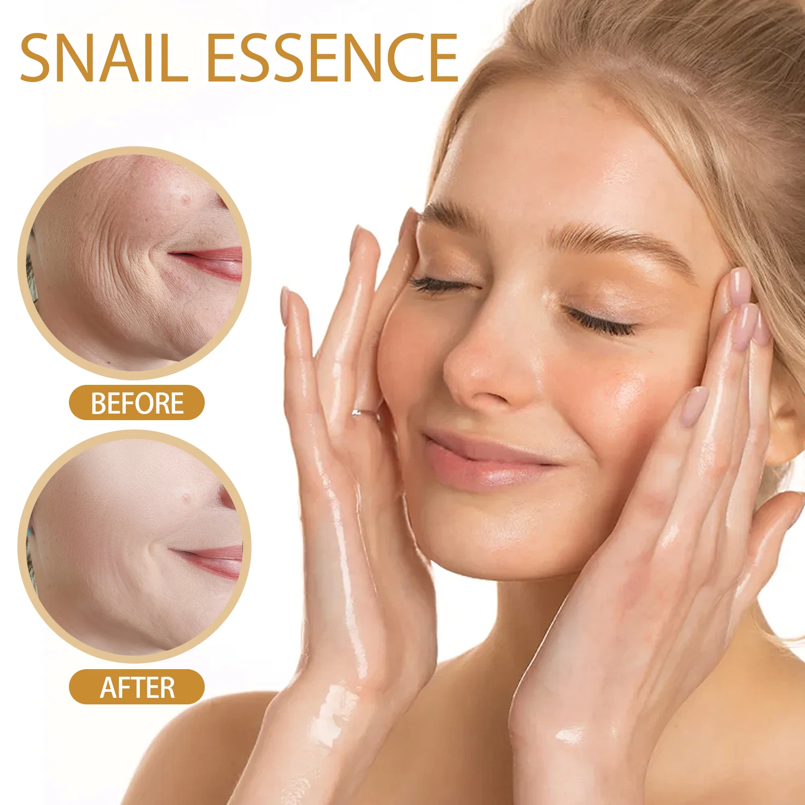 Essence d'escargot anti-âge, sérum anti-déformable pour le visage, éclaircissant et raffermissant, hydratant et nourrissant pour la peau, produits de soins