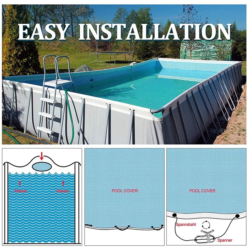 Swimming Pool Cover Winch Cable Kit 100Ft&130 Ft Pool Cover Cable Pool Cover Winch For Above Ground Swimming Pool Covers