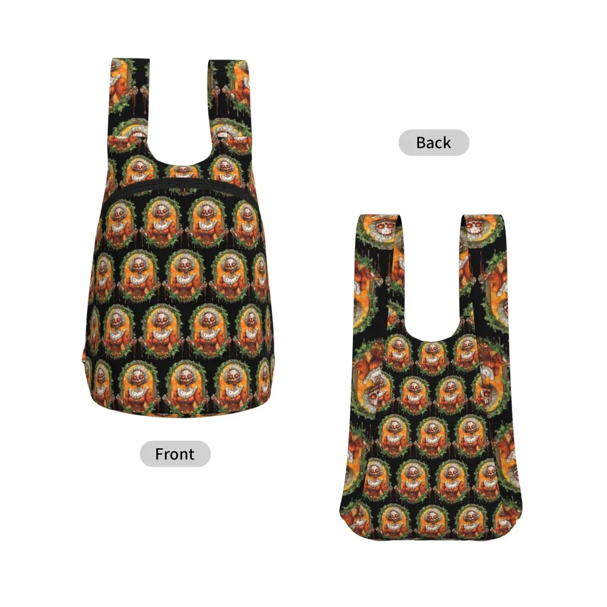 Skeleton Grandma Pumpkin Horror Backpack Student Storage BookBag Kids School Bag Laptop Shoulder Bags for Boys Girls