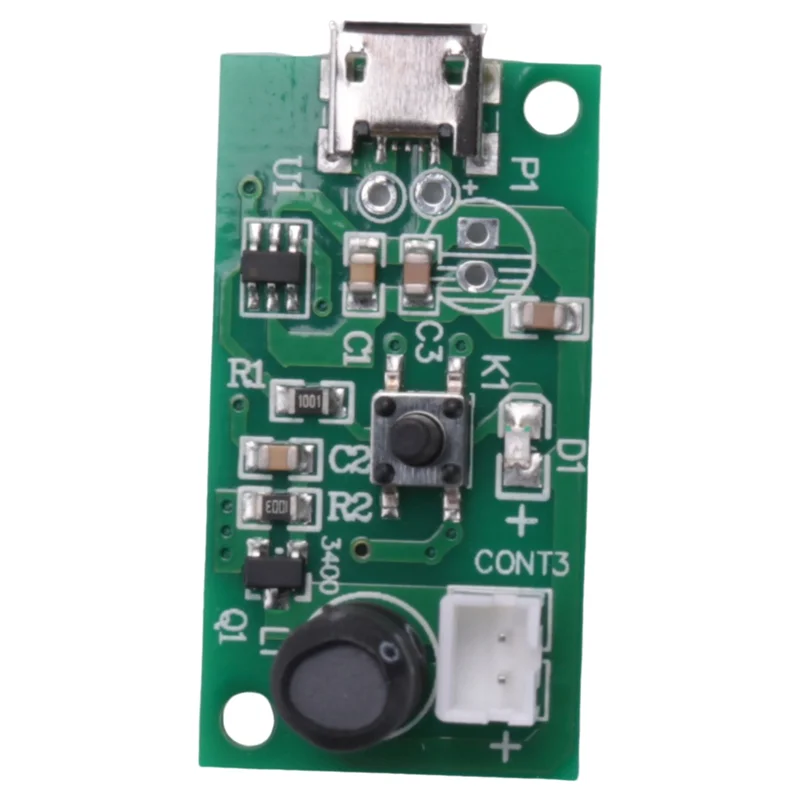 6Pcs Mist Maker Atomization Plate With 5V USB Humidifier Module Integrated Circuit Board Driver With Timing Switch