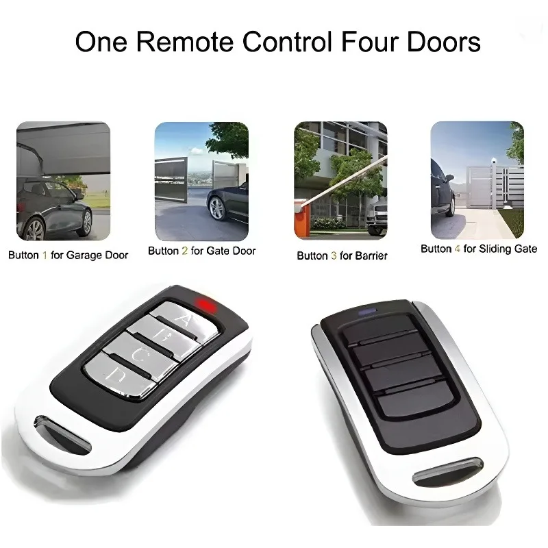 Trasmettitore fotocopiatrice multifrequenza chiave porta garage 280-868 MHz Rolling Code Replicatore remoto 4 in 1 universale