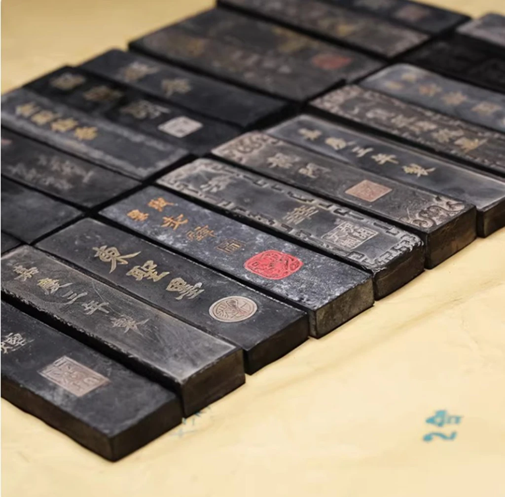 3Pc 20-30 Year Old Ink Stick Oil Soot Inkstick Calligraphy Painting Sumi-E 31g