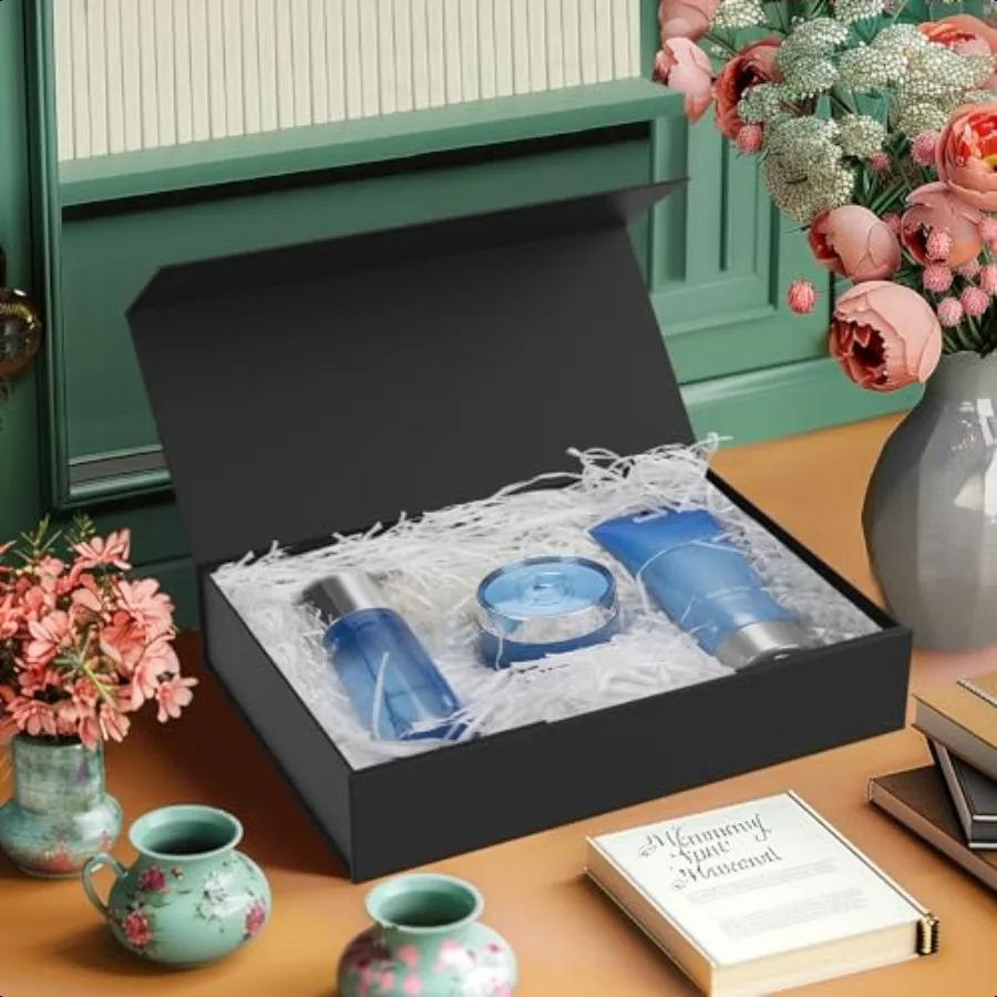 Confezione regalo 11,5 x 8,2 x 2,3 pollici Scatole regalo per regali Scatole regalo con chiusura magnetica con coperchi per regali Compleanno Gioielli di lusso