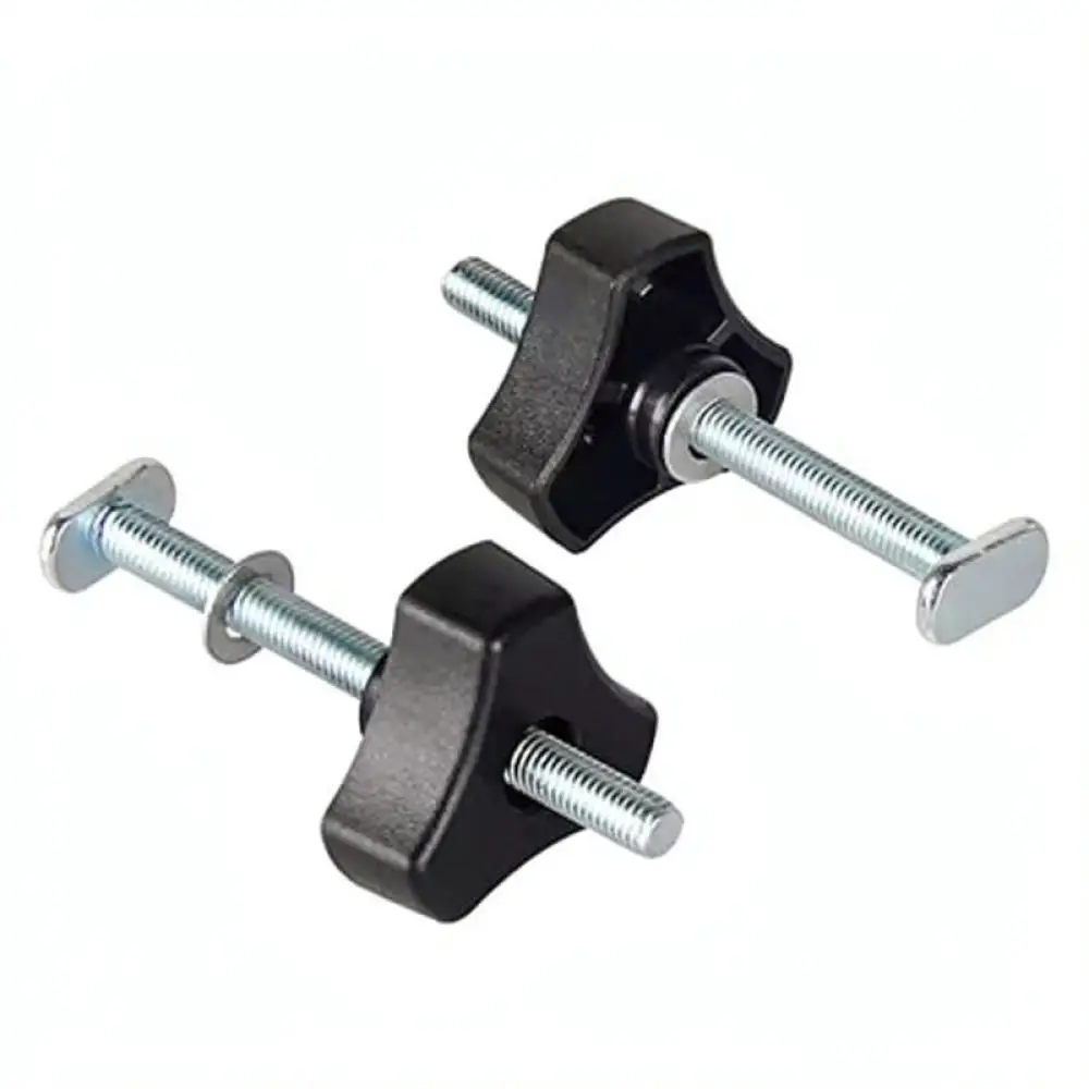 Adjustable M8 T Screw And Knob Set For Woodworking Fixture Track Slot Clamping Feather Board Fastener Hardware Tool Parts
