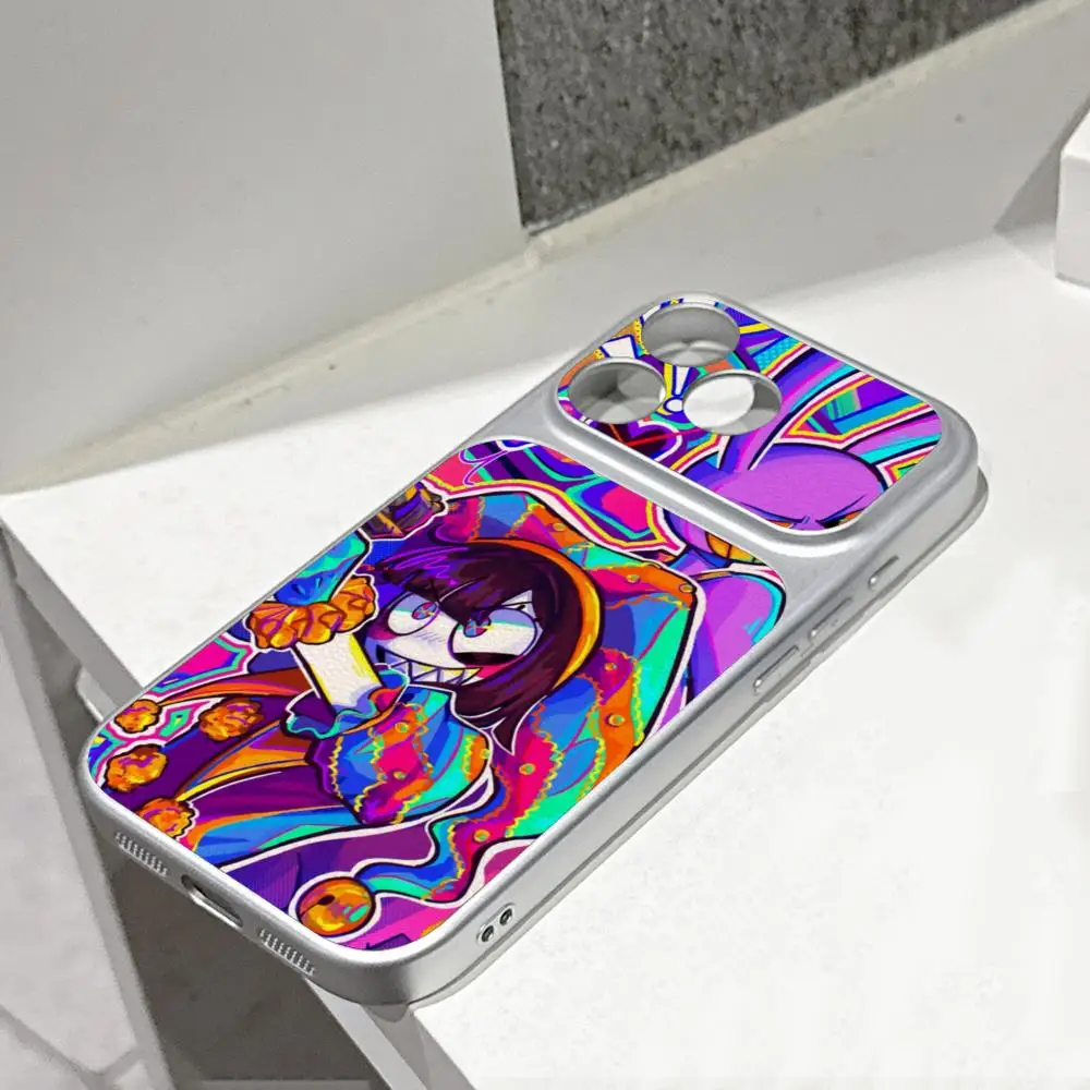 Anime The A-Amazing Digital Circus Phone Case Electroplated silver Shell FOR IPhone 17 16 15 14 12 Pro Plus 13 11 Pro MAX Cover - view 6