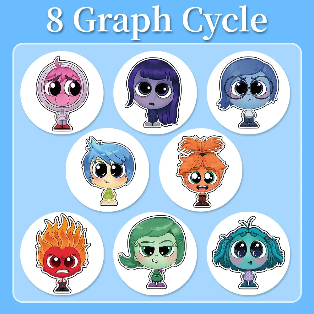 500 pz/rotolo Inside Out Disney Anime Rotolo Adesivi Kawaii Cartoon Etichetta Sigillo Adesivi Rotoli Adesivi Per Il Telefono Bagagli adesivi