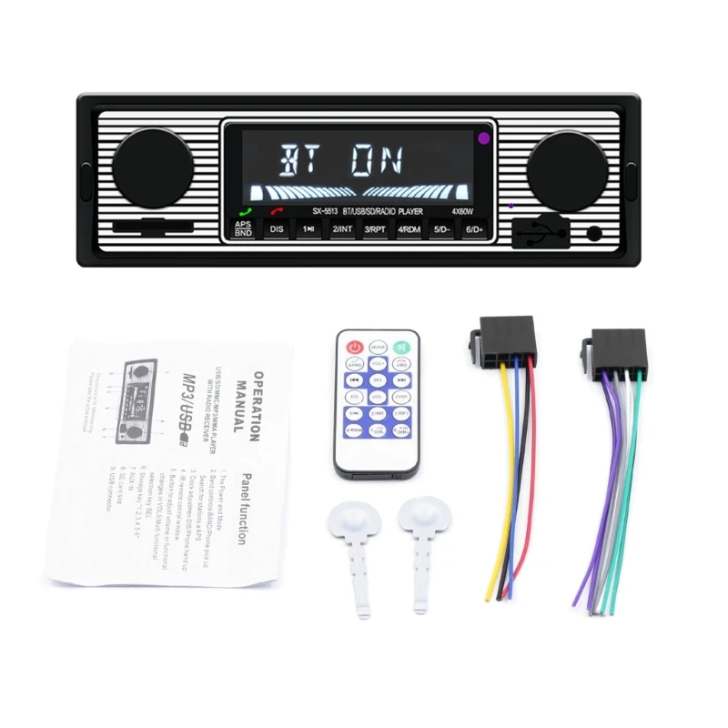 

094D Bluetooth-compatible Radio Car AUX-IN MP3-Player USB Auto Stereo-LCD Digital-Audio FM Music Stereo-Electronics Subwoofer