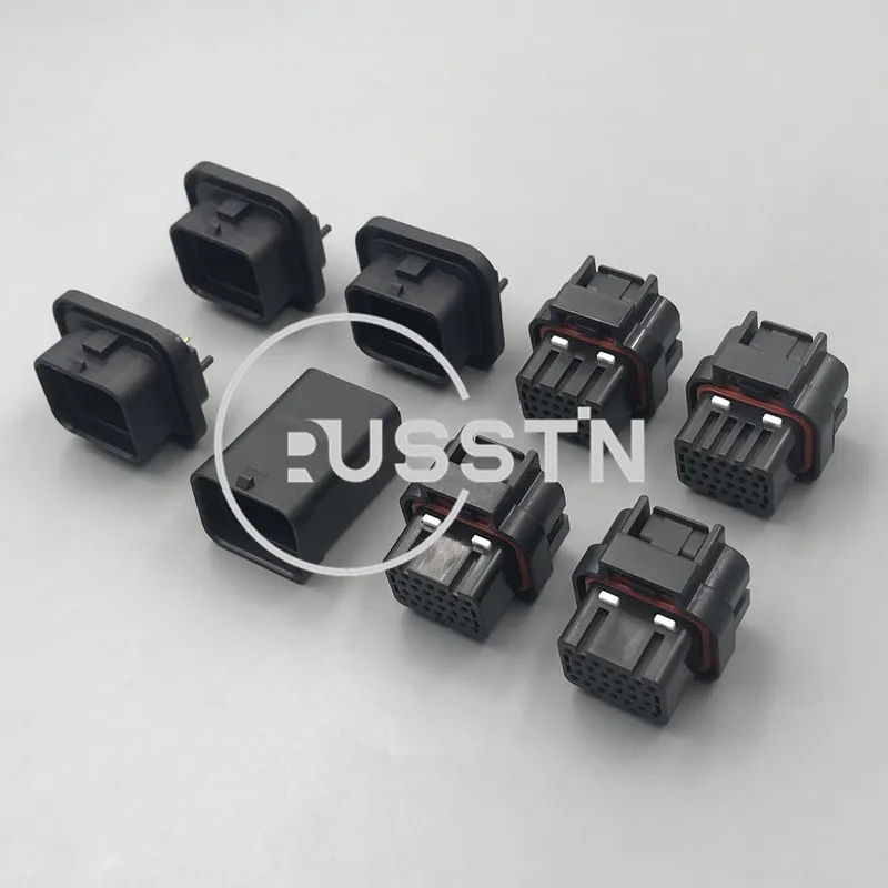

1 Set 26 Hole Automotive ECU Connector Car Computer Socket AC Assembly Sealed Plug 1473416-1 1473416-2 3-1437290-7 3-1437290-8