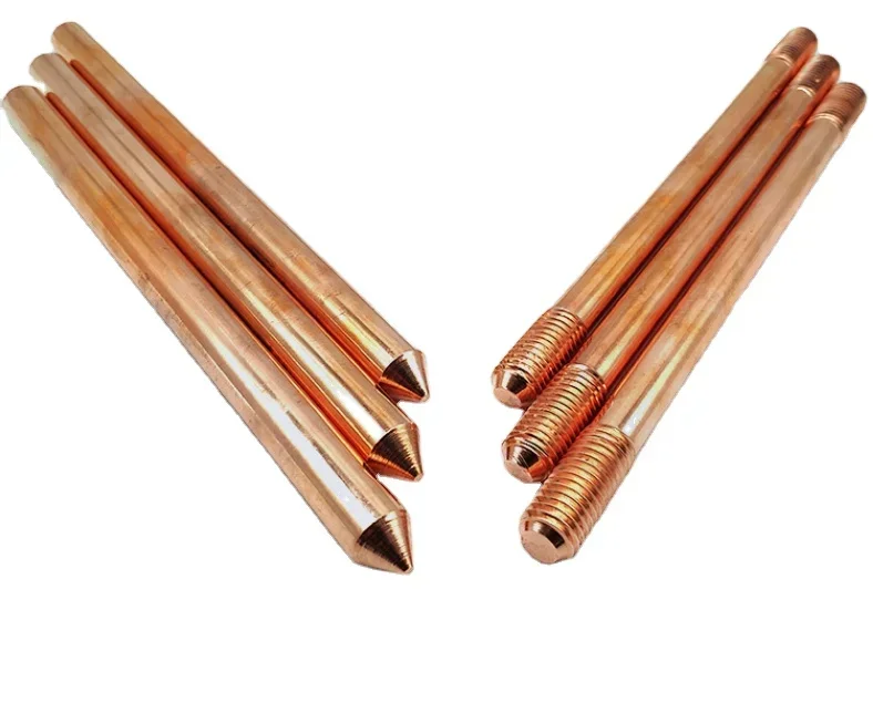 Diameter 14mm 16mm 17mm Copper Bonded Steel Ground Rod for Grounding and Lightning Protection