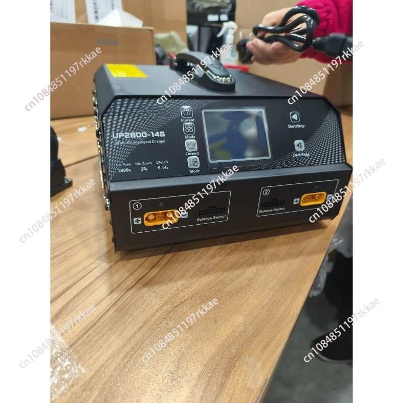 

Smart Charger 2800W Smart Charger UP2800, Dual Port 6-14S LiPo Battery Fast Charger Balance Charging for Agriculture