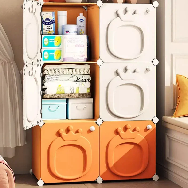 Baby Kids Wardrobe Organizer Storage Living Room Portable Foldable Space Saving Modern Closet
