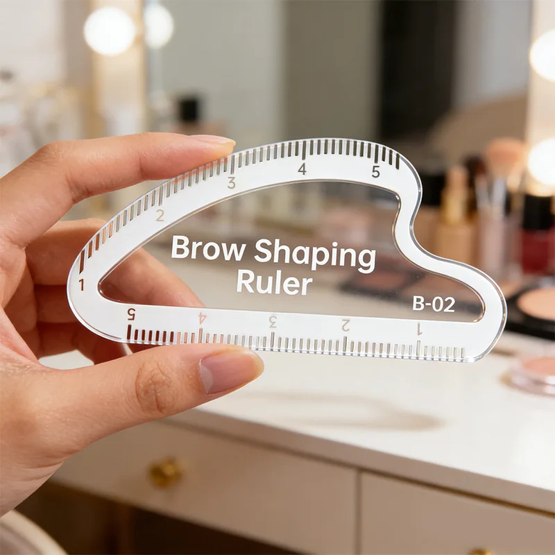 Eyebrow Ruler Mapping Tool, Brow Mapping Ruler, Microblading Eyebrow Drawing Guide for Professional & Home Use Makeup Tools