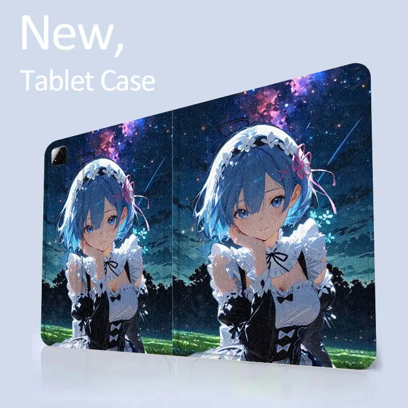 

Rem Beautiful Popular Anime For Xiaomi Redmi Mi Pad 4 5 6 6s 7 7s SE Pro 2 11 Plus Max 12.4 11 11.2 12.5 8.7 inch Tablet Case
