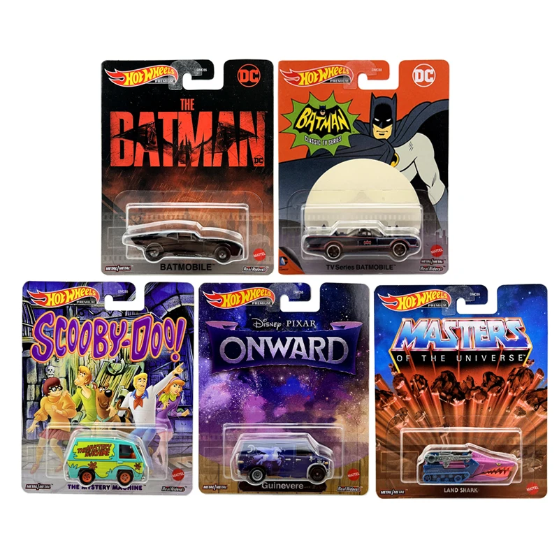 Hot Wheels 2022 Pop Culture Onward ScoobyDoo TV Batmobile Land Shark Guinevere Mystery Machine 1:64 Diecast Model Car Toy DMC55