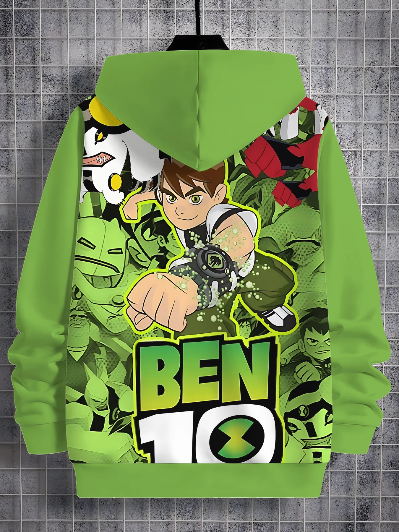 Ben 10 Sudadera informal con estampado 3D para niños y todas las estaciones, jersey fresco, Tops, ropa Unisex, sudaderas con capucha para niño y niña