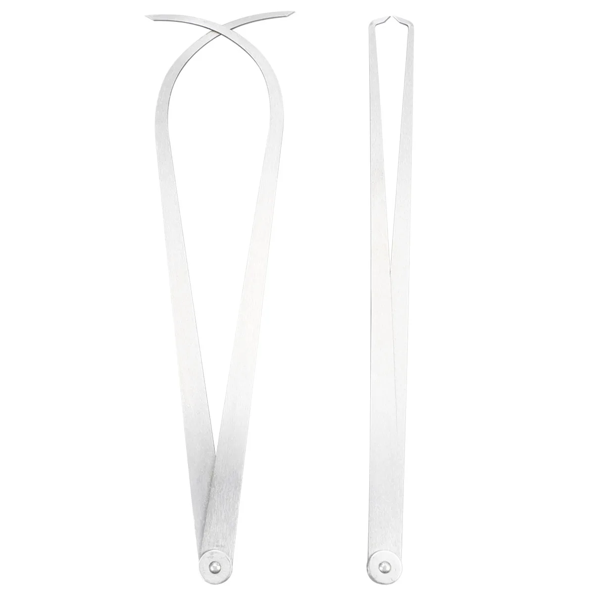 

2 Pcs Measuring Caliper Set Inner Outer Calipers Distance Tools Spring Stainless Steel Long Service Life Anti