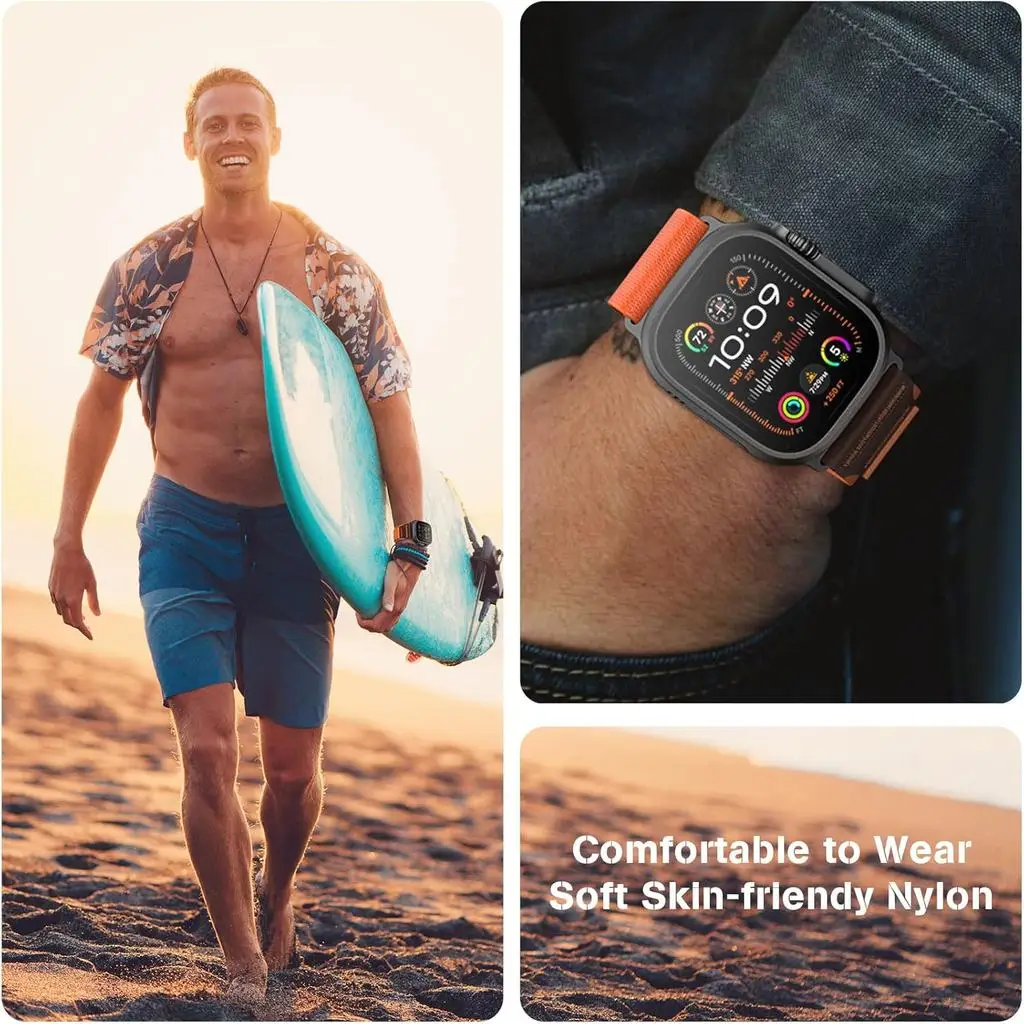 Alpine Loop Band Lederarmband für Apple Watch Ultra 3 49mm 46mm 44mm 40mm 45mm 41mm 42mm Für iWatch Serie 11 10 9 8 7 6 5 SE 3 – Detail 4
