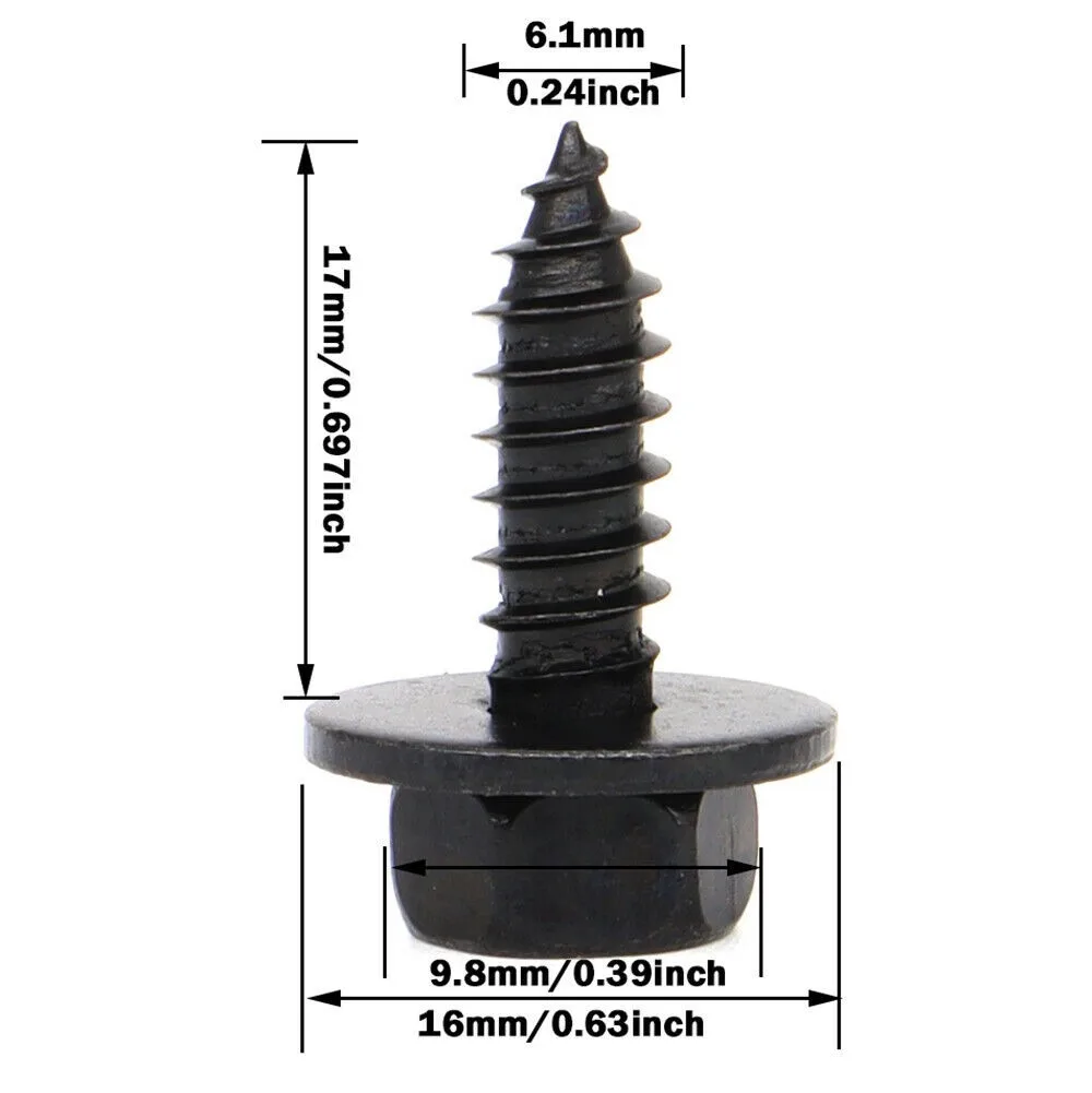 10Pcs Bumper Fender Splash Seal Shield Rivet Clip Bolt Screw Fastener For 9 Mm X 9 Mm Hole For Toyota FOR Camry & FOR RAV4