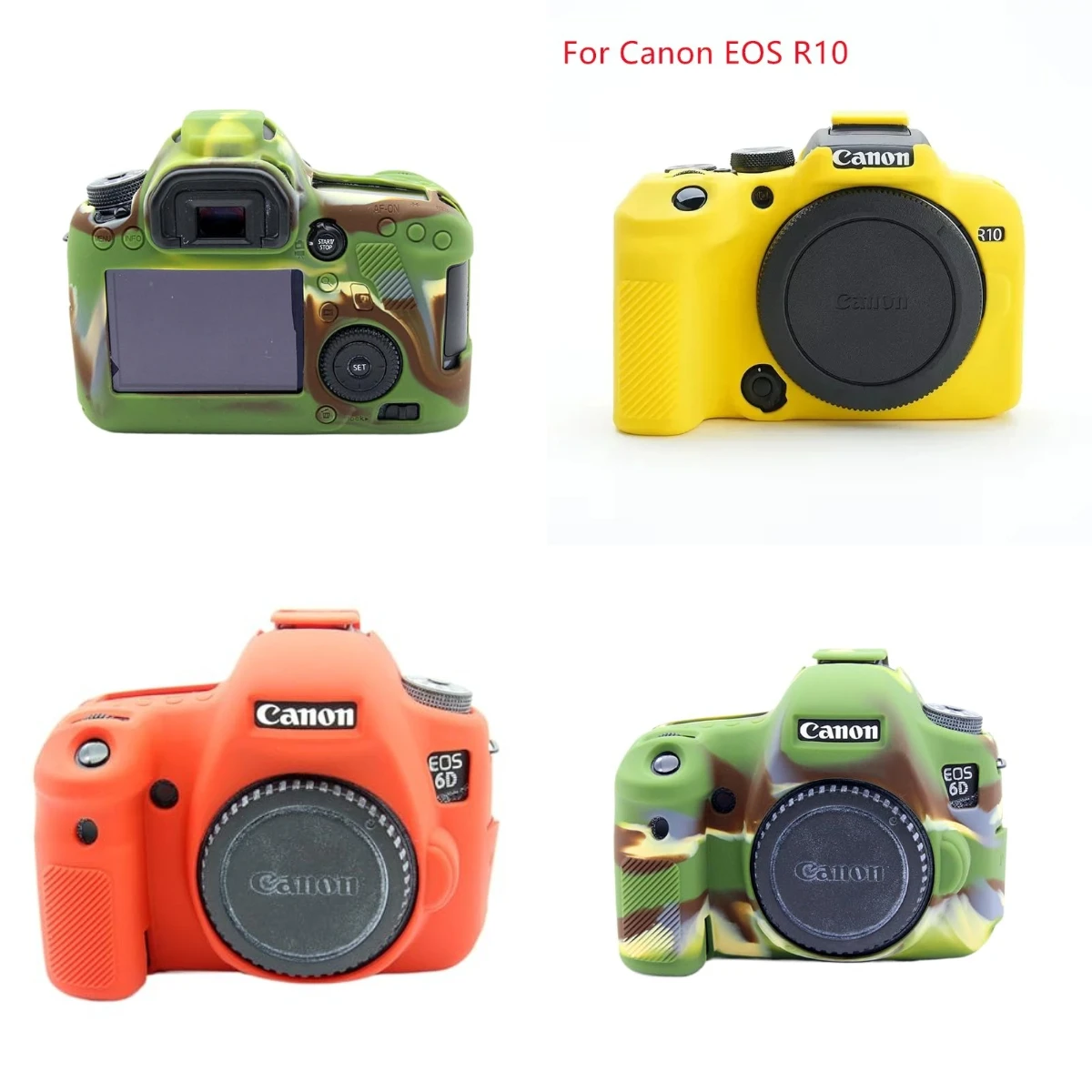 

Soft Silicone Funda Protectora - Perfect Fit For Canon EOS 5D Mark III IV 5D2 5D3 5D4 6D Mark II 6D2 7D Mark II 7D2 77D 600 700D