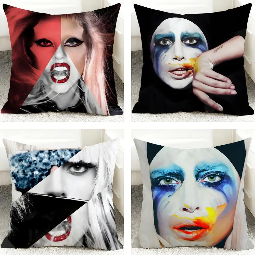 Lady G-gaga Actor Pop Cushion Cover Pillows Modern Home Decoration Living Room Pillow Covers Decorative Cushions Cover